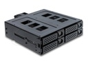 Delock 5.25" Mobile Rack for 4 x 2.5" SATA HDD / SSD - Gehäuse für Speicherlaufwerke mit Lüfter - 2.5" (6.4 cm)