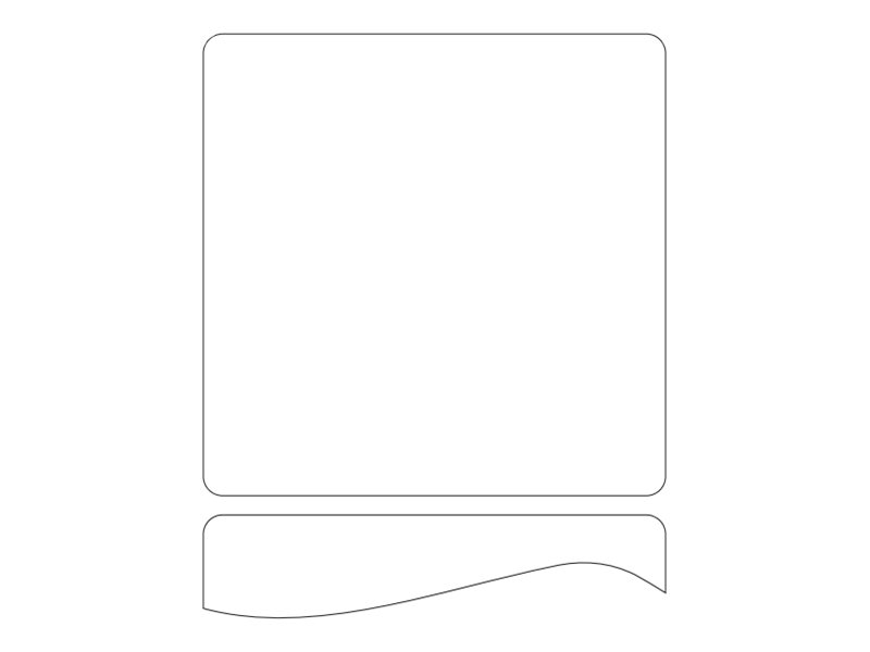 Zebra Z-Perform 1000D - Papier - permanenter Klebstoff - weiß - 76.2 x 76.2 mm 1970 Etikett(en) (1 Rolle(n)