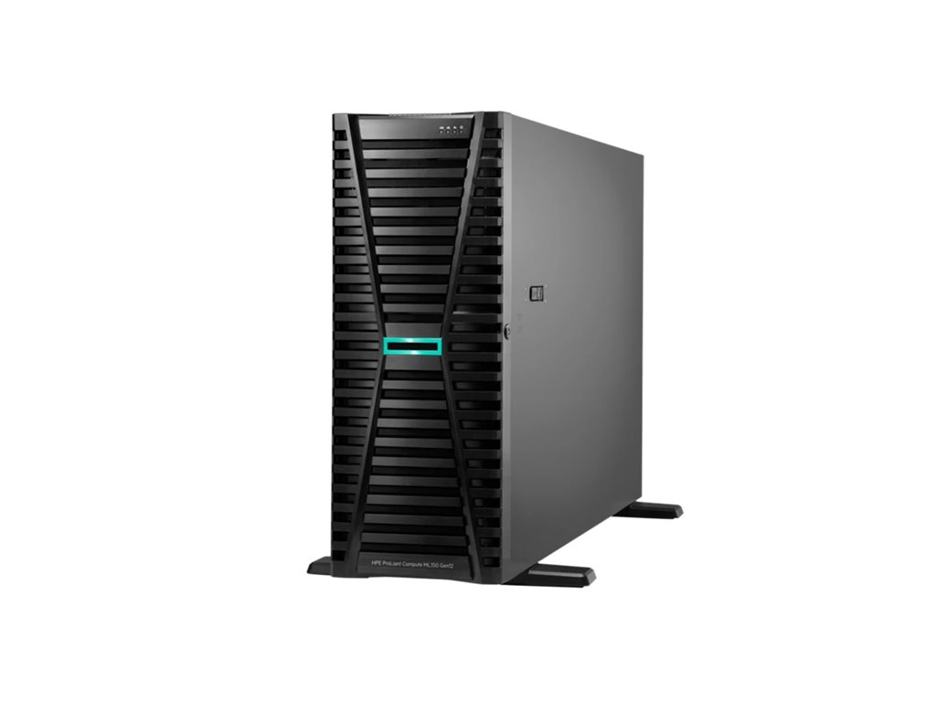 HPE ProLiant Compute ML350 Gen12 - Server - Tower - 4U - zweiweg - 1 x Xeon 6505P / 2.2 GHz - RAM 64 GB - SATA/SAS/NVMe - Hot-Swap 6.4 cm (2.5")