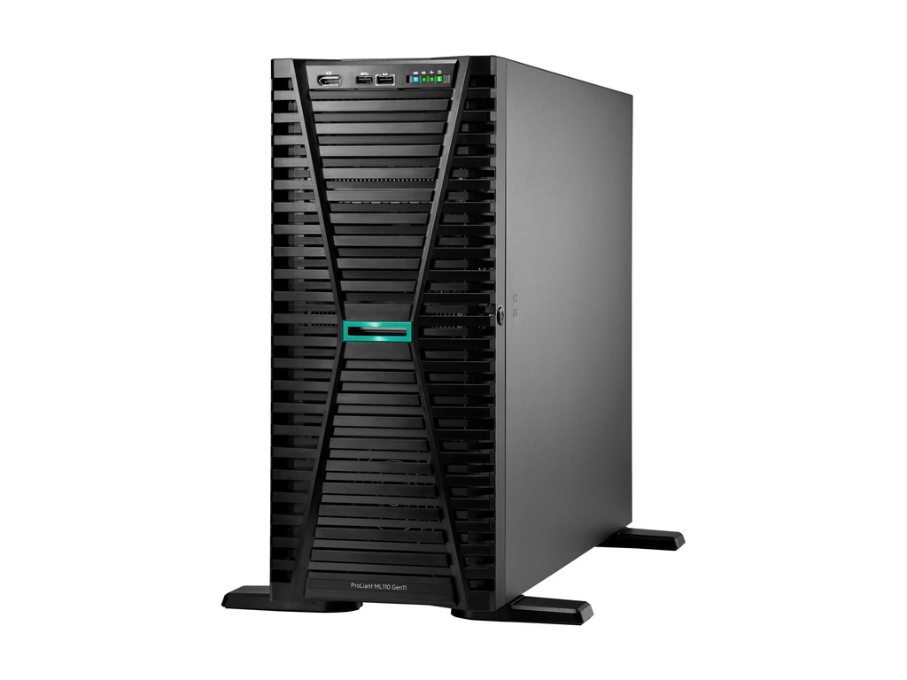 HPE ProLiant ML110 Gen11 - Server - Tower - 4.5U - 1-Weg - 1 x Xeon Gold 5515+ / 3.2 GHz - RAM 64 GB - SATA/SAS/NVMe - Hot-Swap 6.4 cm (2.5")