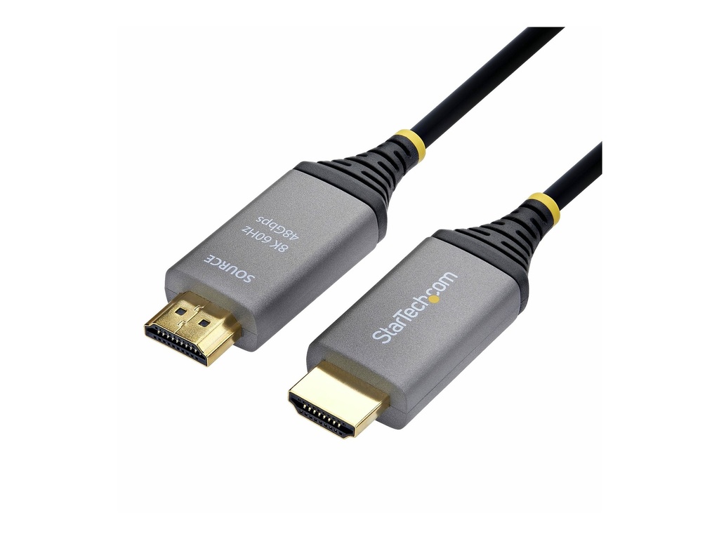 StarTech.com Startech - Ultra High Speed - HDMI-Kabel - HDMI männlich zu HDMI männlich - 15 m - Hybrid Kupfer/Kohlefaser - Schwarz - Active Optical Cable (AOC)