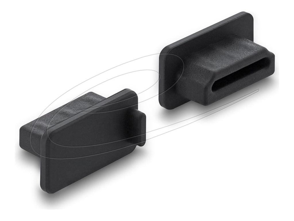 [87465] Delock Staubschutzhaube für Kabel - für HDMI-A-Buchse - Schwarz (Packung mit 10 Stück)