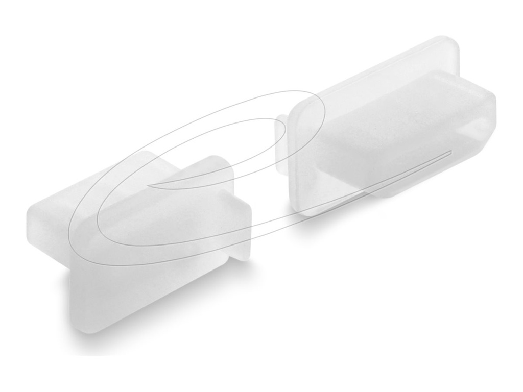 [87423] Delock Staubschutzhaube für Kabel - für HDMI-A-Buchse - durchsichtig (Packung mit 10 Stück)