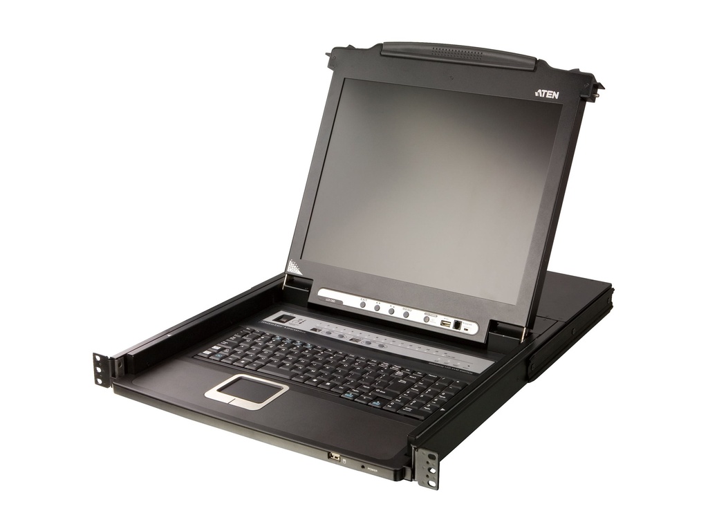 [CL5716M-ATA-SWG] ATEN CL5716M - KVM-Konsole mit KVM-Switch - 16 Anschlüsse - PS/2, USB - Schweizer - 43.2 cm (17")