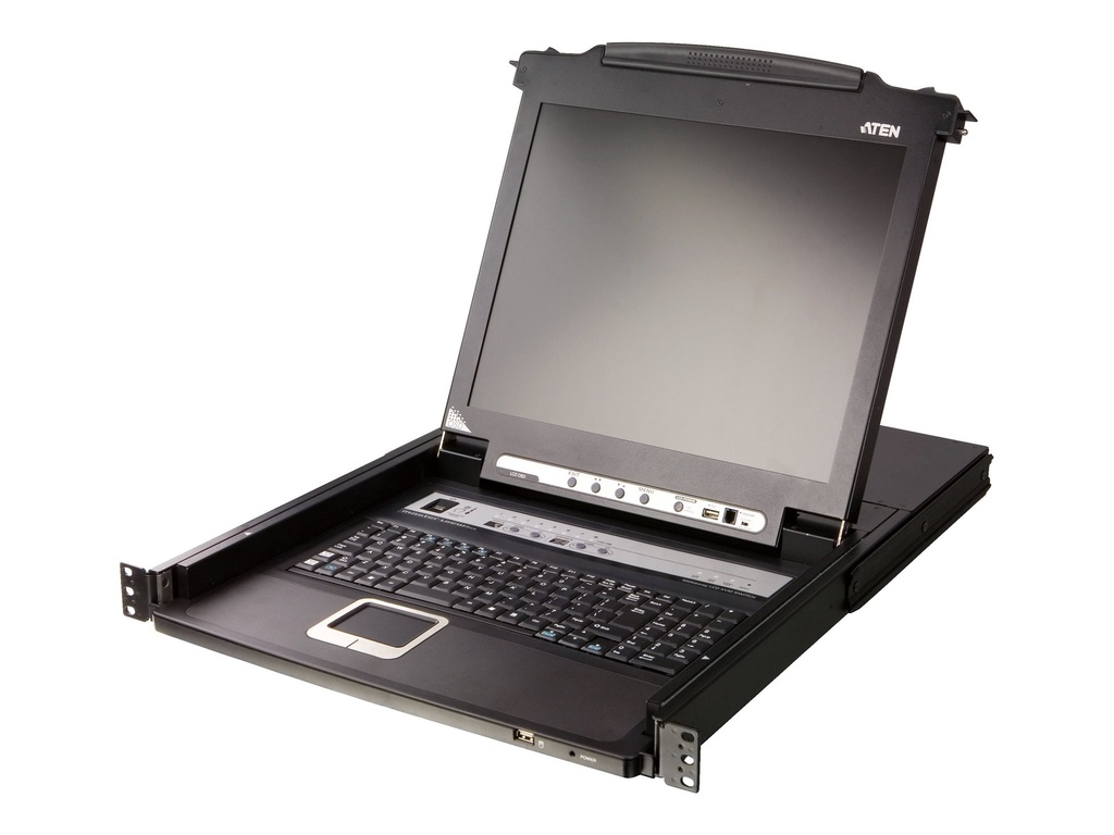 [CL5716M-ATA-SWG] ATEN CL5716M - KVM-Konsole mit KVM-Switch - 16 Anschlüsse - PS/2, USB - Schweizer - 43.2 cm (17")