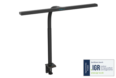 DIGITUS LED Desk Lamp - 80cm, 2400lm, 16W, Schwarz