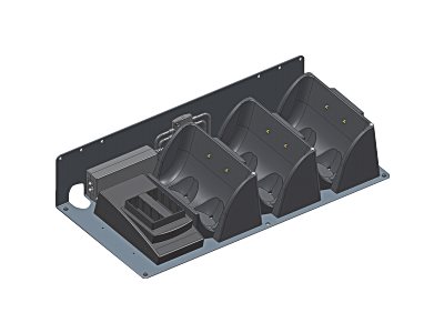 HONEYWELL Datamax Multi-Bay Charging Kit, RL series, 3-Upright