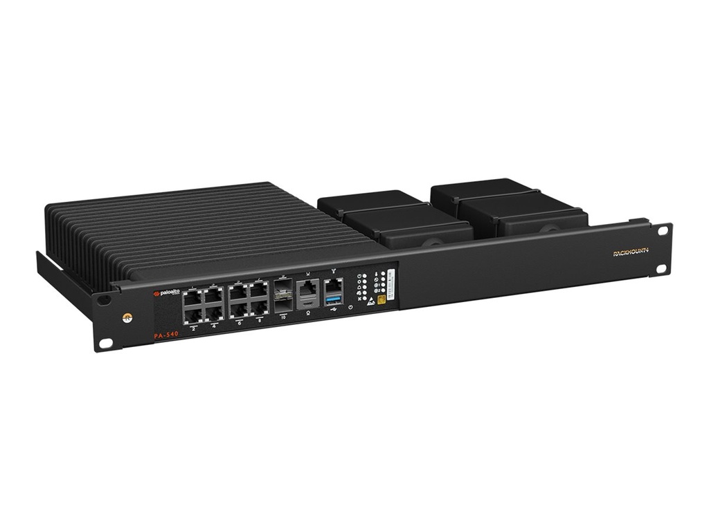 Rackmount.IT Montagesatz für Netzwerkgeräte - Rack montierbar - Jet Black - 1U - 48.3 cm (19")