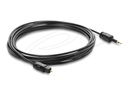 Delock Digitales Audio-Kabel (optisch) - Mini-TOSLINK männlich zu TOSLINK weiblich