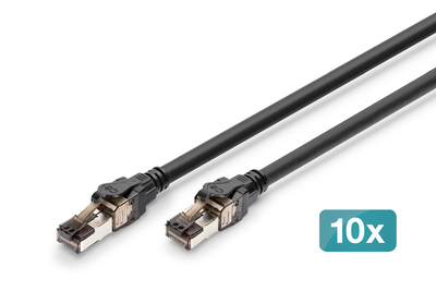 DIGITUS CAT 8.1 S/FTP-Patchkabel, 2 m, 10 Stück