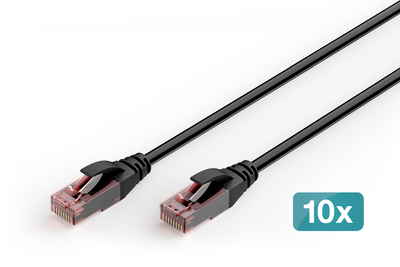 [DK-1617-010-OD-10] DIGITUS CAT 6 U/UTP  Outdoor-Patchkabel, 1 m, PE, 10 Stück