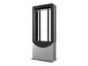 Peerless Portrait Back-to-Back Kiosk KIPC2550B-3-EUK - Aufstellung - für 2 LCD-Displays/AV-Systeme - verriegelbar - Aluminium, Stahl - Glanzschwarz - Bildschirmgröße: 127 cm (50")