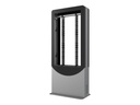Peerless Portrait Back-to-Back Kiosk KIPC2546B-3-EUK - Aufstellung - für 2 LCD-Displays/AV-Systeme - verriegelbar - Aluminium, Stahl - Glanzschwarz - Bildschirmgröße: 116.8 cm (46")
