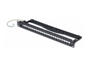 StarTech.com Startech - Leeres Keystone-Patchpanel - with cable management bar, for RJ45 - geeignet für Wandmontage, Rack montierbar - CAT 6a/8 - STP/UTP - Schwarz - 1U - 48.3 cm (19")