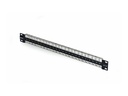 StarTech.com Startech - Leeres Keystone-Patchpanel - for RJ45 - geeignet für Wandmontage, Rack montierbar - CAT 6a/8 - STP/UTP - Schwarz - 1U - 48.3 cm (19")