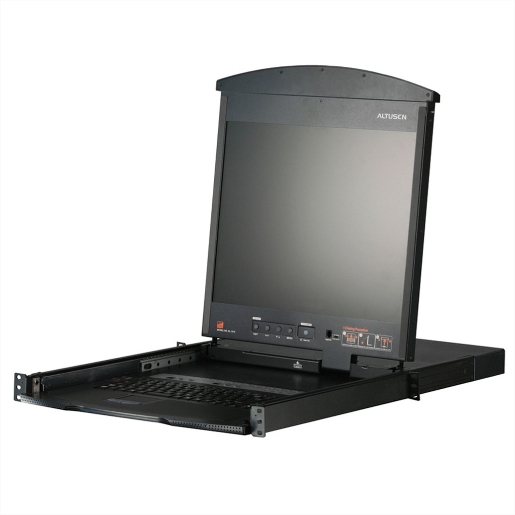 ATEN KL1516AM SP 43cm LCD KVM Konsole - KVM-Umschalter - 16-Port