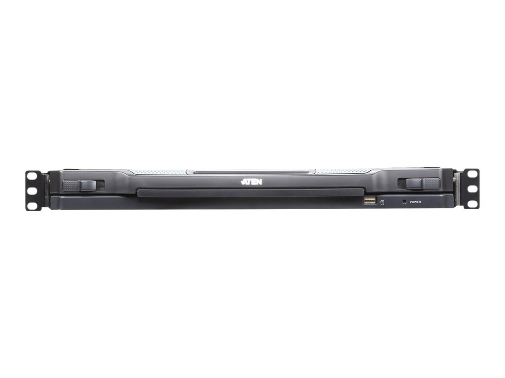 ATEN Slideaway CL5708IM - KVM-Konsole mit KVM-Switch - 8 Anschlüsse - PS/2, USB - Französisch - 43.2 cm (17")