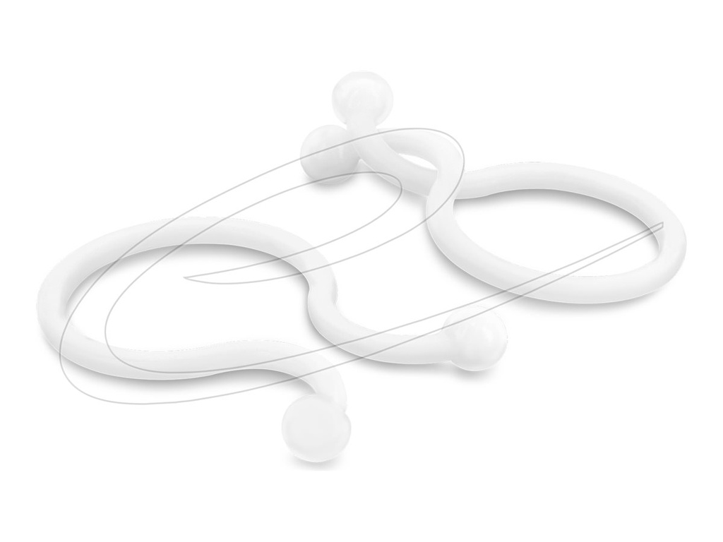 Delock Kabel - Organizer - durchsichtig (Packung mit 100)