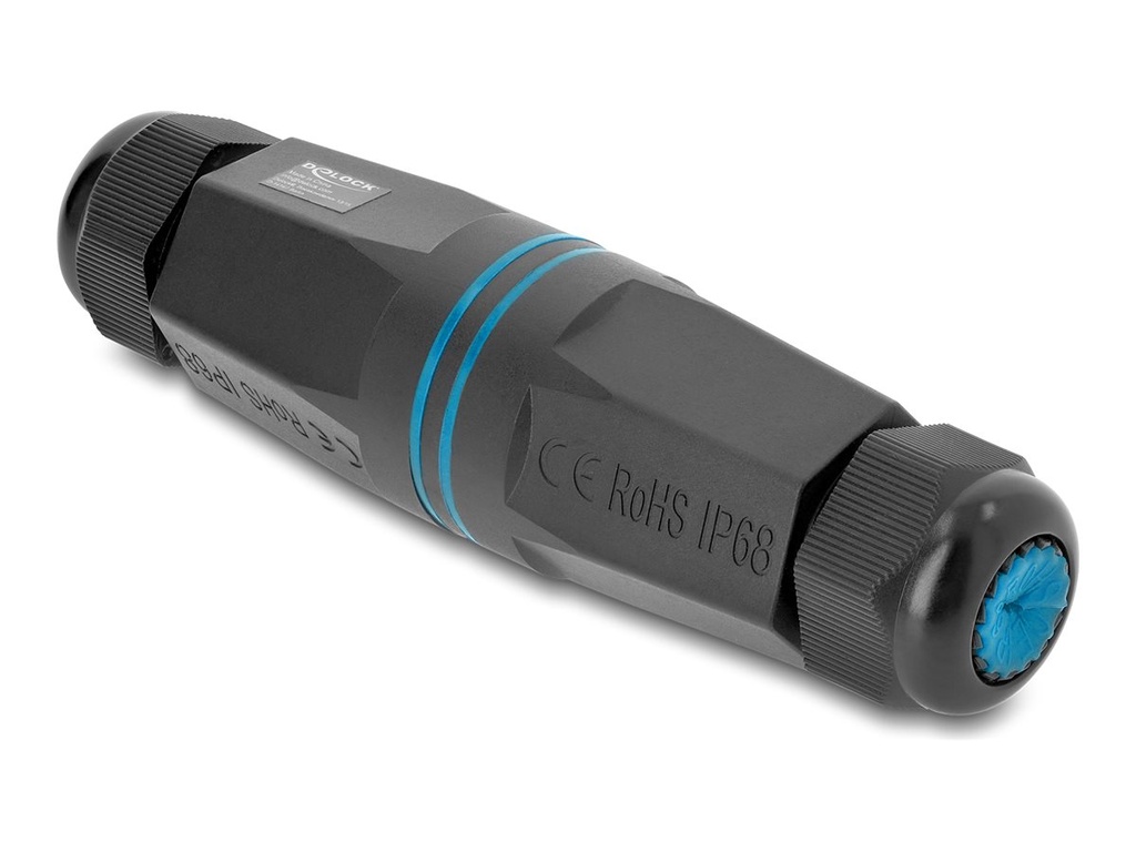 [90970] Delock Kabelverbinder - für Keystone-Module und -Koppler, mit M32 x 1,5 mm Gewinde, IP68, staubdicht, wasserdicht