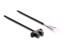 Delock Lichtschranke - forked, 5 mm, Type K, with 4 x open cable ends, NPN, L/D switchable, 2 m