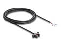 Delock Lichtschranke - forked, 5 mm, Type K, with 4 x open cable ends, PNP, L/D switchable, 2 m