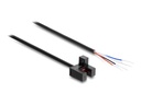 Delock Light barrier - forked, 5 mm, Type F, with 4 open cable ends, NPN, L/D switchable, 2 m