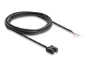 Delock Lichtschranke - gabelig, 5 mm, Typ U, mit 4 offenen Kabelenden, PNP, L/D schaltbar, 2 m