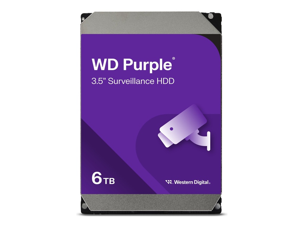 WD Purple WD64PURZ - Festplatte - 6 TB - Überwachung - intern - 3.5" (8.9 cm)