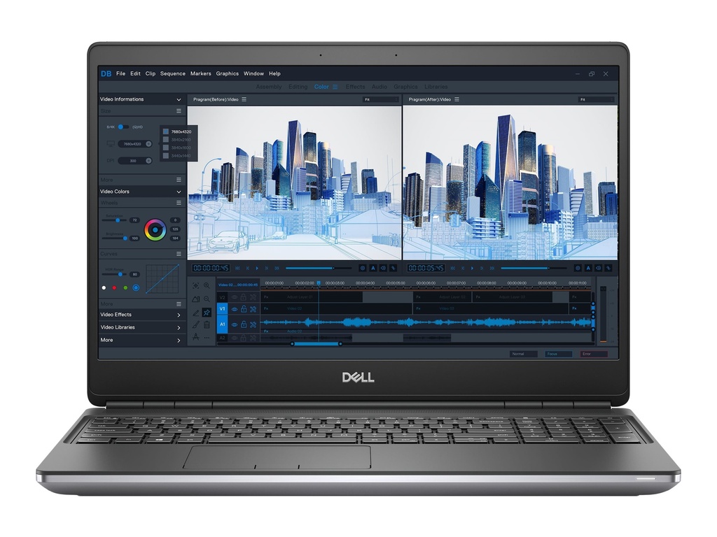 Dell Precision 7560 - Intel Core i7 11850H / 2.5 GHz - vPro - Win 10 Pro 64-Bit - RTX A2000 - 16 GB RAM - 512 GB SSD NVMe - 39.487 cm (15.6")