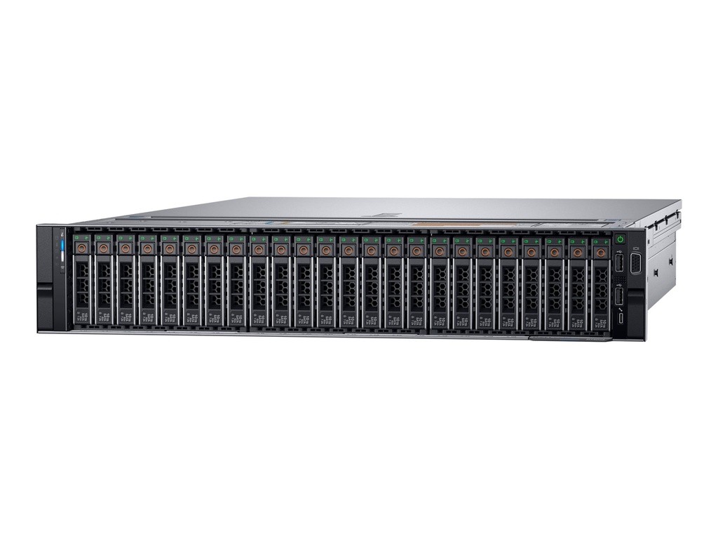 Dell PowerEdge R740 - Server - Rack-Montage - 2U - zweiweg - 2 x Xeon Silver 4214 / 2.2 GHz - RAM 32 GB - SAS - Hot-Swap 6.4 cm (2.5")