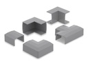 Delock Kabelkanal-Verbindungsstück - for 24 x 14 mm cable duct - Grau (Packung mit 5)