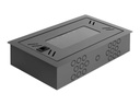 Delock Gehäuse - with removable front cover - geeignet für Wandmontage - Schwarz - 4U - 30.5 cm (12")