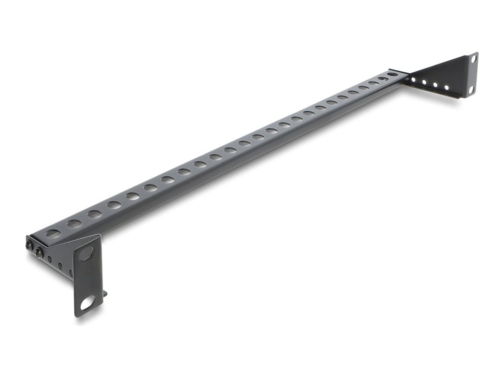 [91068] Delock Kabelführungsplatte für Schaltschrank - tiefe verstellbar 40 - 90 mm - Schwarz - 1U - 48.3 cm (19")