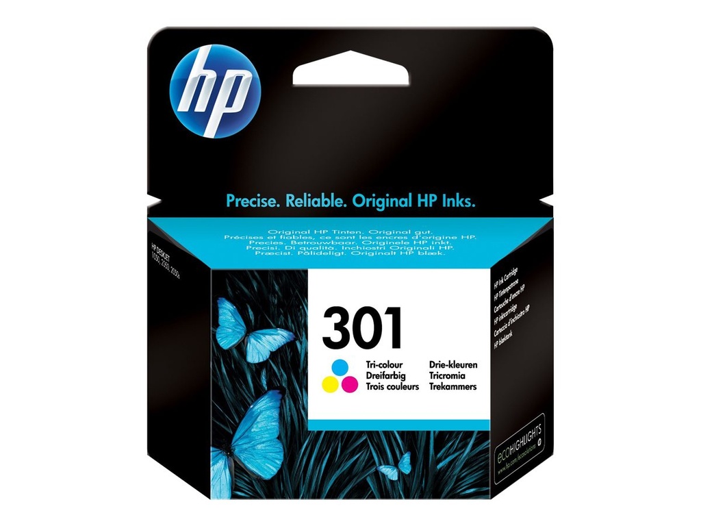 HP 301 Tri-Color Original Ink Cartridge - Original - Tintenpatrone