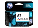 HP 62 Tri-Color Original Ink Cartridge - Original - Tintenpatrone