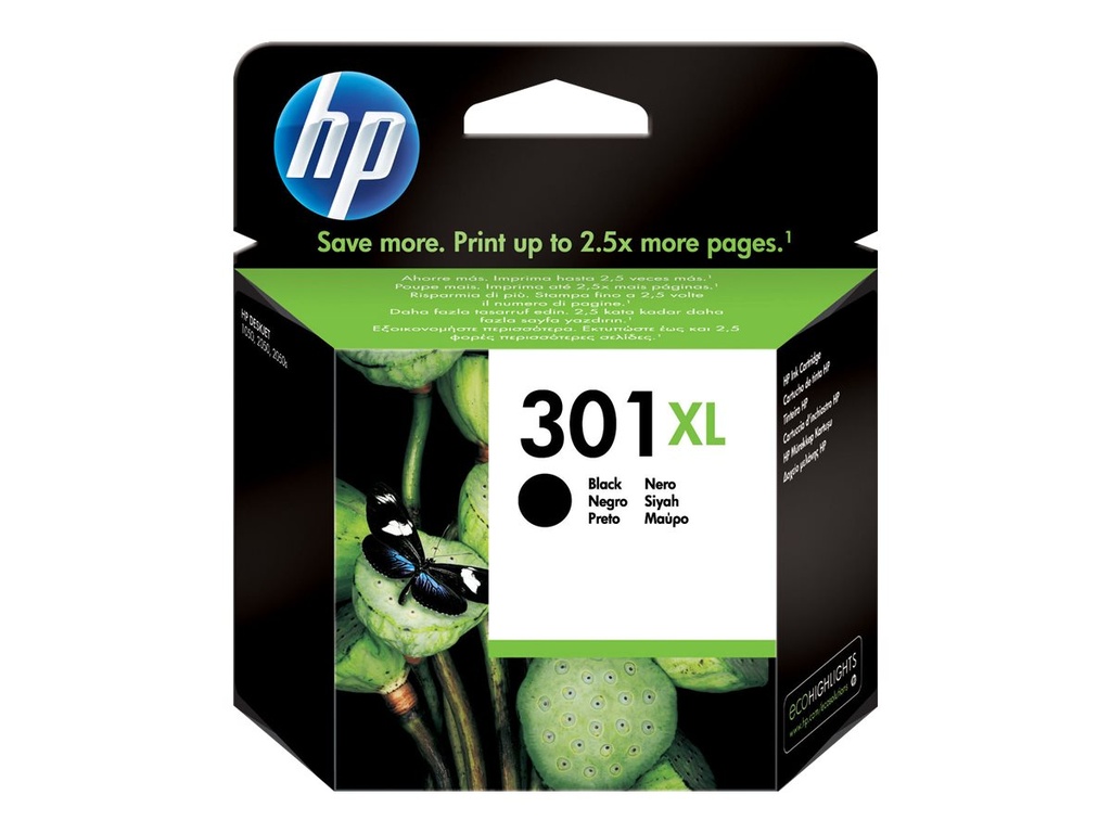 [CH563EE#LS1] HP 301XL - 8 ml - Hohe Ergiebigkeit - Schwarz