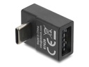 Delock USB-Adapter - USB-C (M) nach oben gewinkelt zu USB (W)