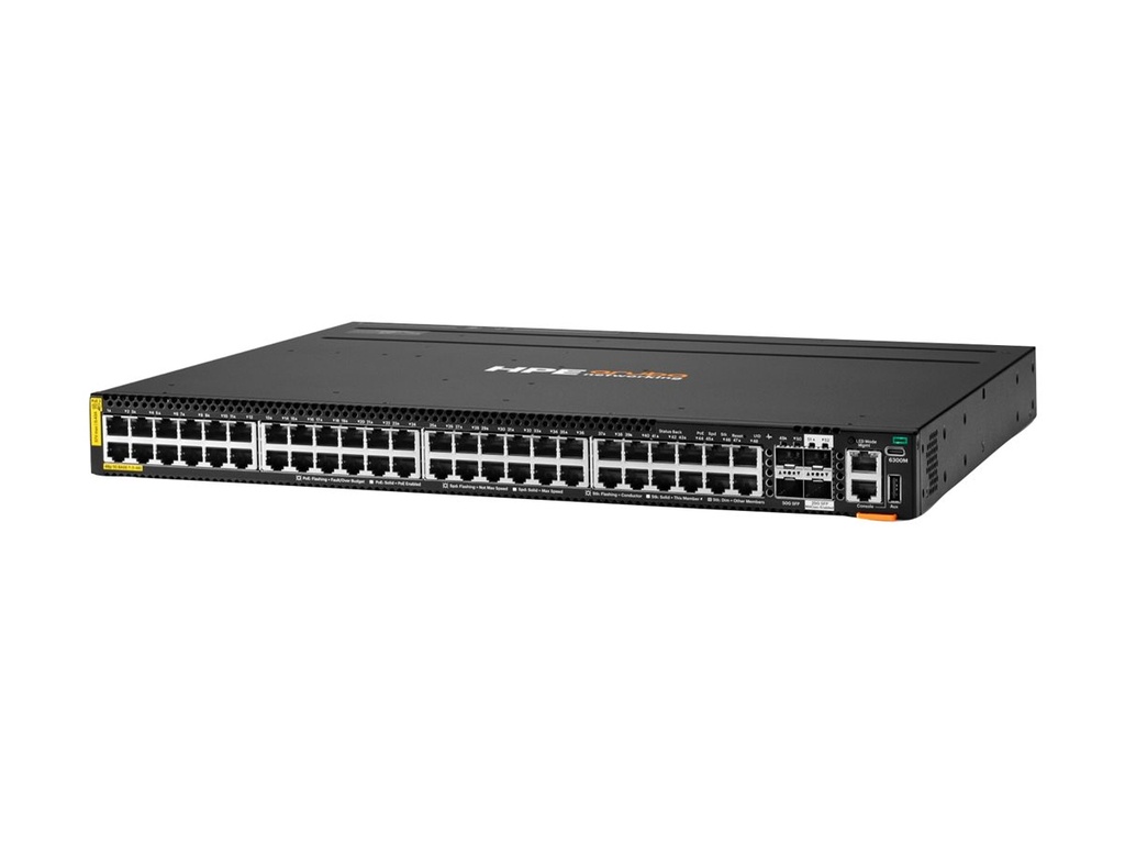 HPE Aruba Networking CX 6300M 48p 1G Class8 PoE 2p SFP56 50G 2p SFP28 25G MACsec - Switch - L3 Erweitert - managed - 48 x 10/100/1000 (PoE++)