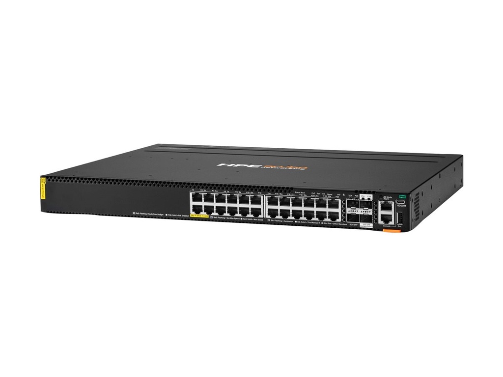 HPE Aruba Networking CX 6300M 24p 1G Class8 PoE 2p SFP56 50G 2p SFP28 25G MACsec - Switch - L3 Erweitert - managed - 24 x 10/100/1000 (PoE++)