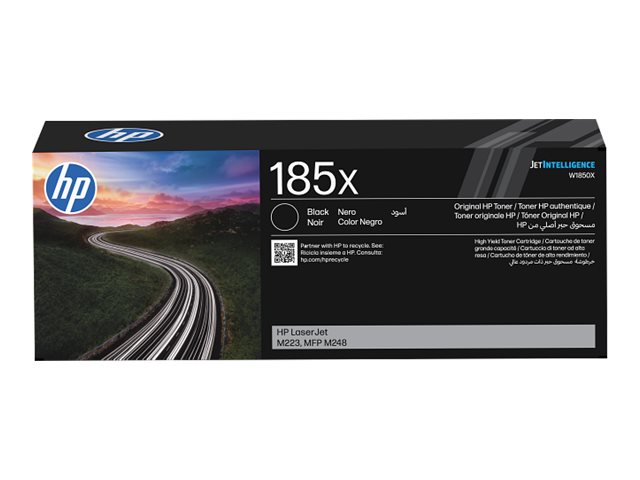 HP 185X - Hohe Ergiebigkeit - Schwarz - original - LaserJet - Tonerpatrone (W1850X)