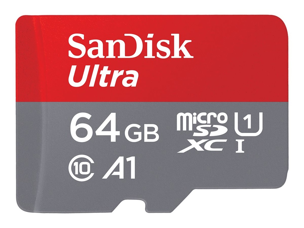 [SDSQUAR-064G-GN6MA] SanDisk Ultra - Flash-Speicherkarte (microSDXC-an-SD-Adapter inbegriffen)