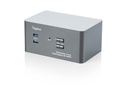 DIGITUS KVM-Switch, 2-Port, Triple-Display, 4K, HDMI