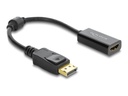 Delock Videoadapter - DisplayPort männlich zu HDMI weiblich - 18 cm - Schwarz - aktiv, Unterstützung für 4K60Hz (3840 x 2160)