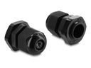 Delock Kabelverschraubung - M16 x 1.5 mm - Jet Black, RAL 9005 (Packung mit 10)