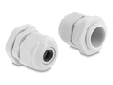 Delock Kabelverschraubung - M22 x 1.5 mm - Grau, RAL 7035 (Packung mit 10)