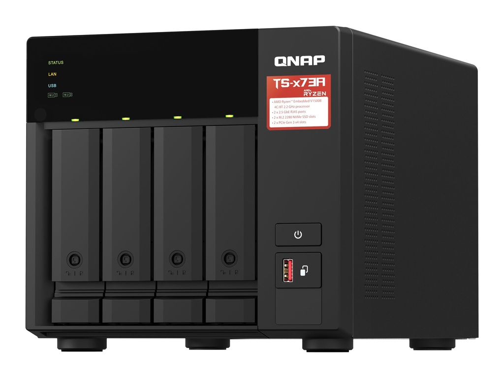 QNAP TS-473A - NAS-Server - 4 Schächte - 32 TB