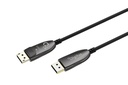 DIGITUS DisplayPort AOC Hybrid Glasfaserkabel, UHD 8K, 20 m