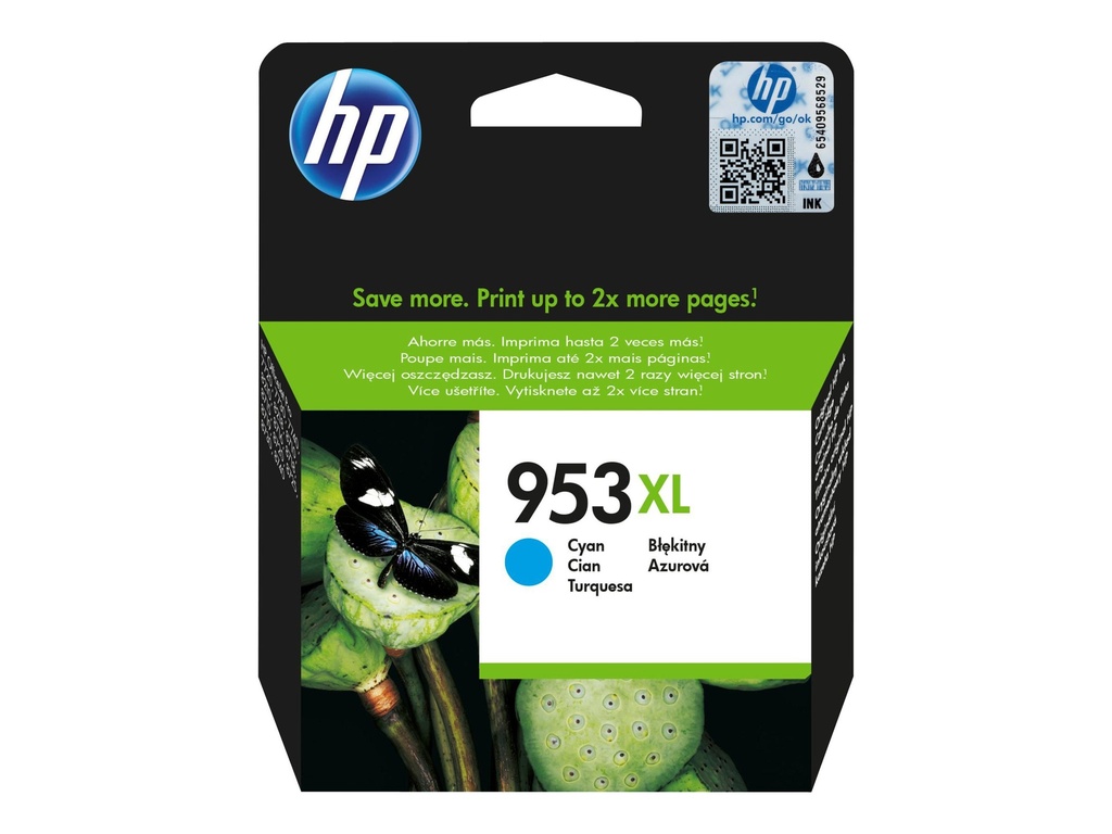 [F6U16AE#BGY] HP 953XL - 18 ml - Hohe Ergiebigkeit - Cyan -