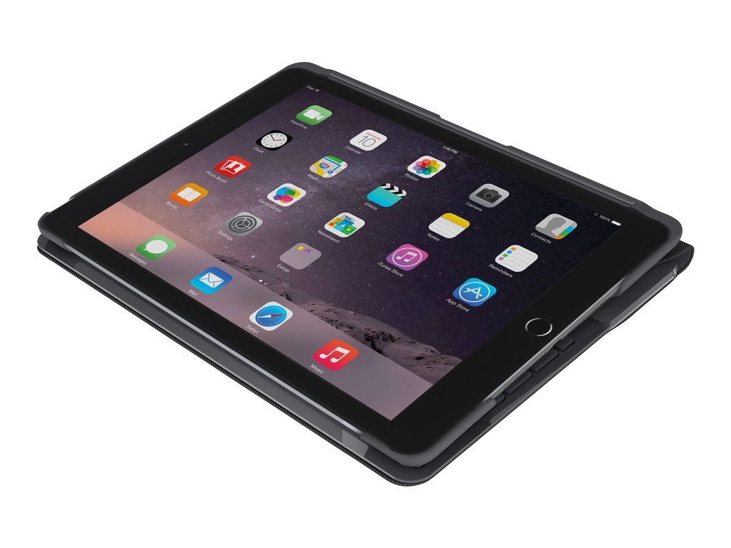 Logitech Slim Folio - Tastatur und Foliohülle - full size - kabellos - Bluetooth LE - QWERTZ - Deutsch - Schwarz - für Apple 10.9-inch iPad (10. Generation)