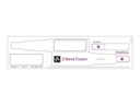 Zebra Z-Band Fusion - Polypropylen (PP) - Klebstoff - Rot - 70 x 22 mm 1000 Stck. (5 Rolle(n)